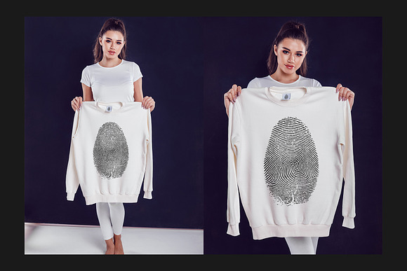 Sweatshirt Mock-Up Set in Mockup Templates - product preview 7
