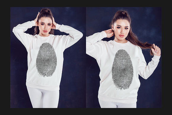 Sweatshirt Mock-Up Set in Mockup Templates - product preview 8