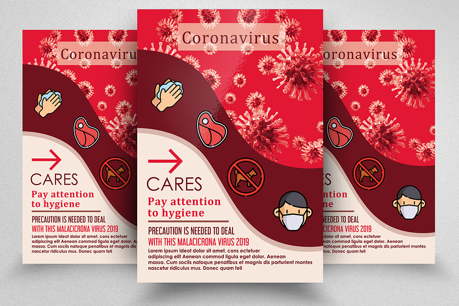 Corona Virus Disease Flyer/Poster in Flyer Templates - product preview 8