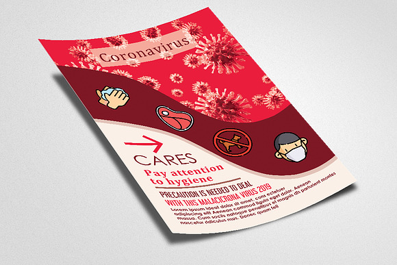 Corona Virus Disease Flyer/Poster in Flyer Templates - product preview 1