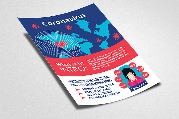 Corona Virus Awareness Flyer in Flyer Templates - product preview 1