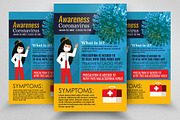 Coronavirus Symptoms Awareness Flyer