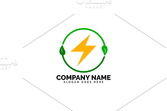 eco bolt logo in Logo Templates - product preview 1