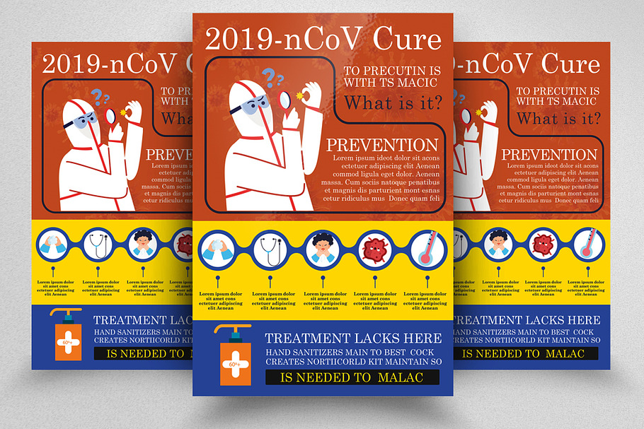 Corona virus Prevention Flyer in Flyer Templates - product preview 8