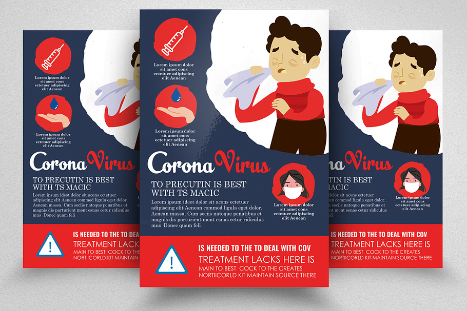 Corona Virus Treatment Flyer in Flyer Templates - product preview 8