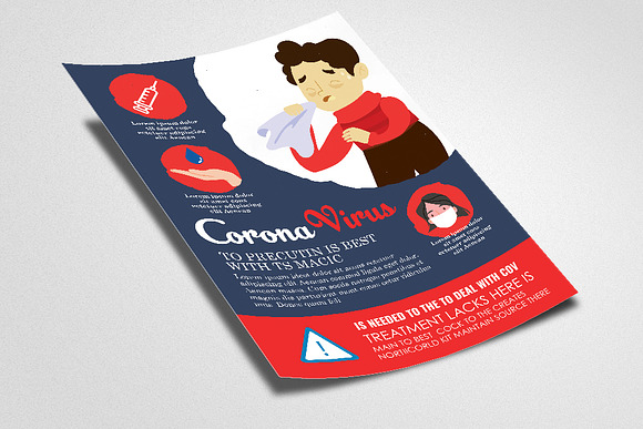 Corona Virus Treatment Flyer in Flyer Templates - product preview 1