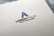 Letter A Lighthouse Logo