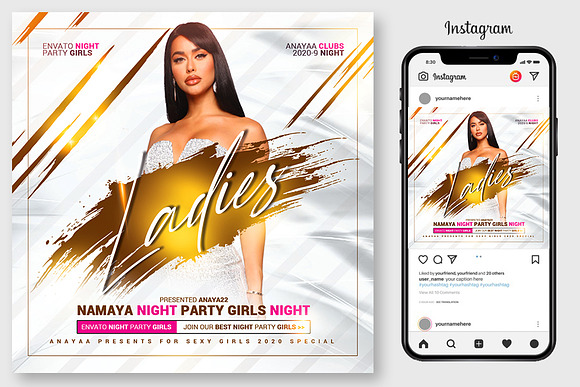3 Night Club Flyers Bundle in Flyer Templates - product preview 1