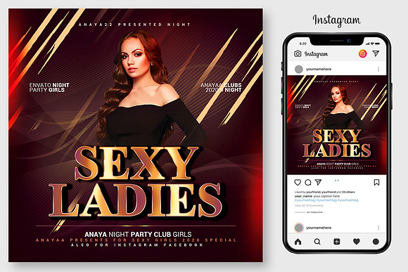 12 Night Club Flyers Bundle in Flyer Templates - product preview 1