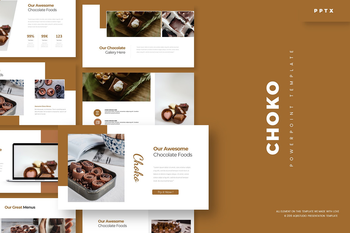Choko - Powerpoint Template in PowerPoint Templates - product preview 8