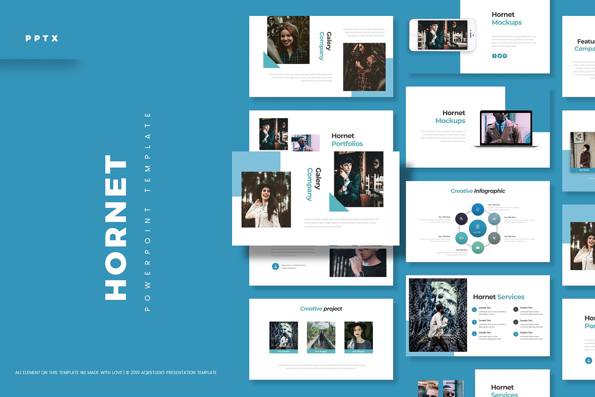 Hornet - Powerpoint Template in PowerPoint Templates - product preview 8