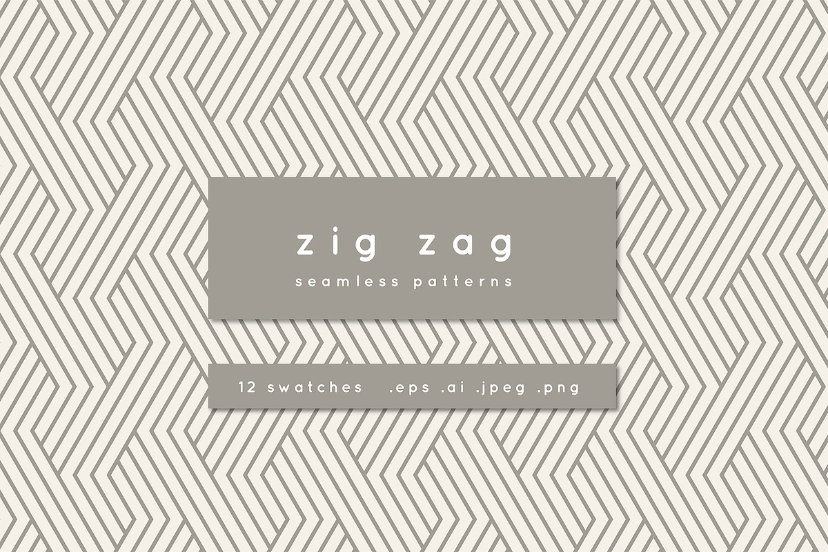 Zigzag Seamless Patterns Set in Patterns - product preview 8