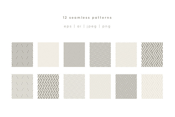 Zigzag Seamless Patterns Set in Patterns - product preview 2