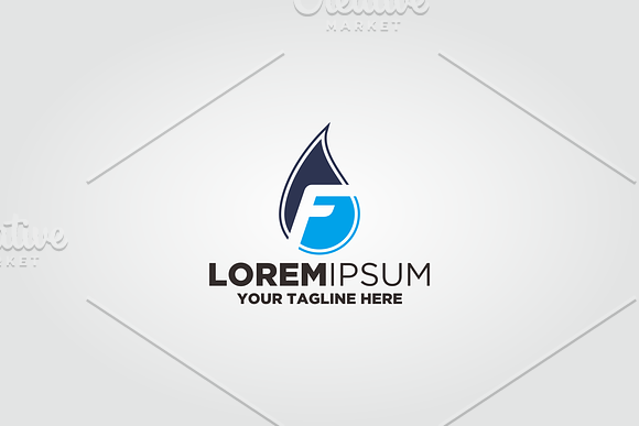 Letter F Oil Gass Logo in Logo Templates - product preview 2