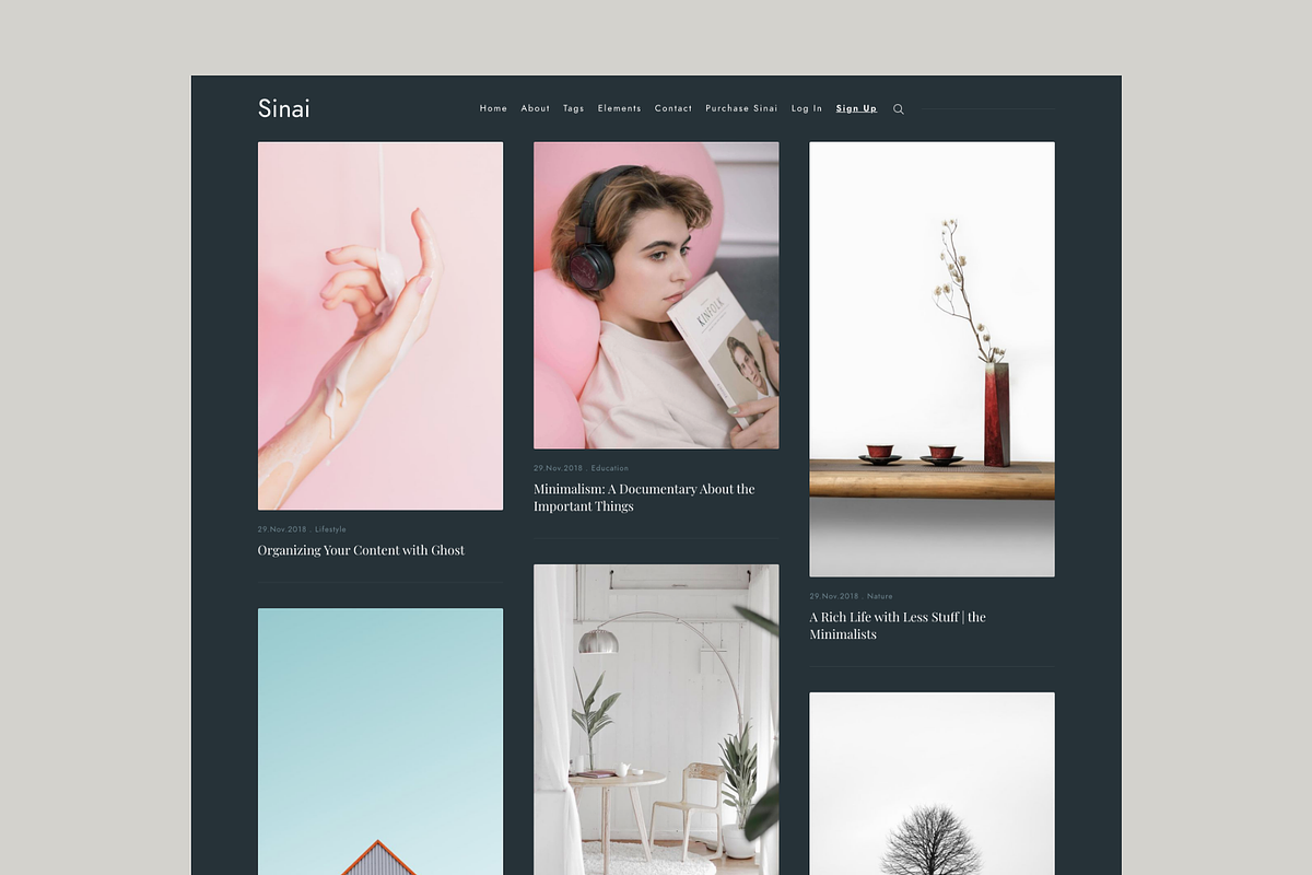 Sinai - Magazine Ghost CMS Theme in Ghost Themes - product preview 8