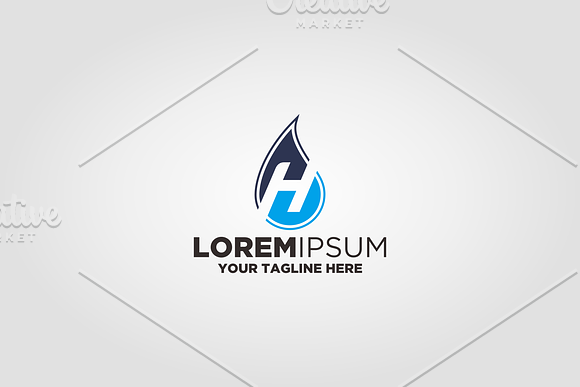 Letter H Oil Gass Logo in Logo Templates - product preview 2