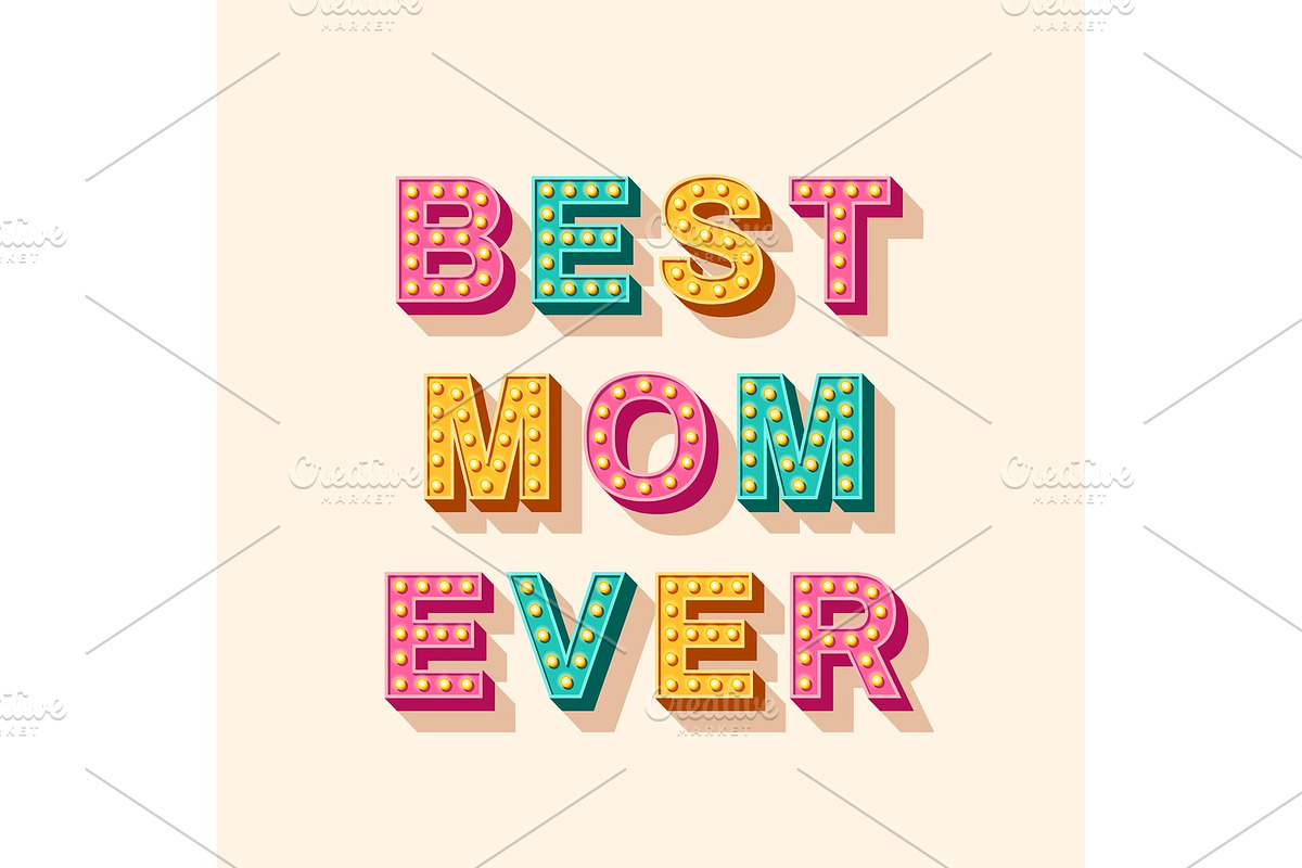 Best Mom Ever typography in Textures - product preview 8