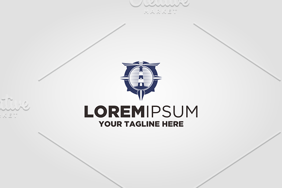 Lighthouse Ship logo in Logo Templates - product preview 1