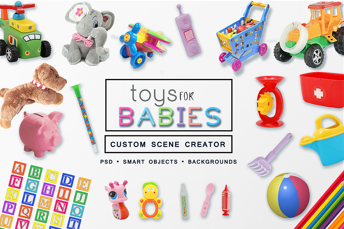 Toys for babies Custom Scene Creator in Scene Creator Mockups - product preview 8
