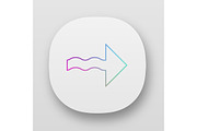 Wavy arrow app icon
