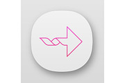 Twisted arrow app icon