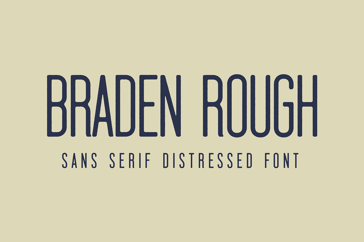 Braden Rough in Sans-Serif Fonts - product preview 8