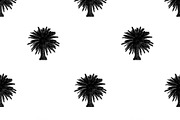 Palm Trees Motif Seamless Pattern