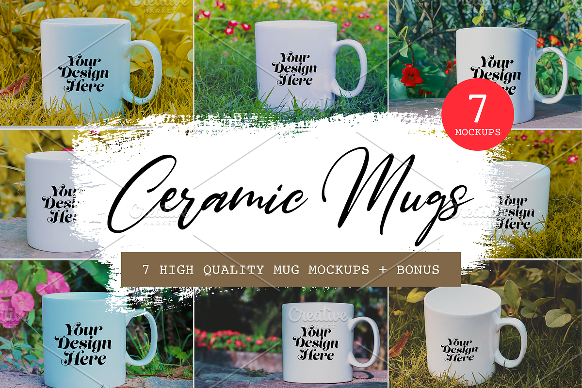 7 Ceramic Mug Mockups + Bonus in Product Mockups - product preview 8