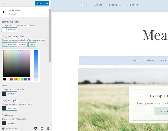 Wordpress Theme Meadow in WordPress Blog Themes - product preview 2