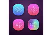 Arrows app icons set