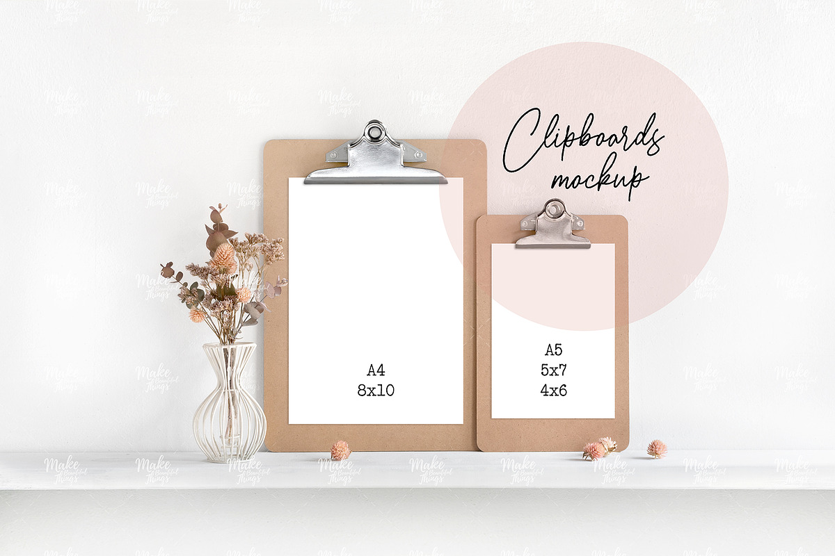 Clipboards mockup set in Print Mockups - product preview 8