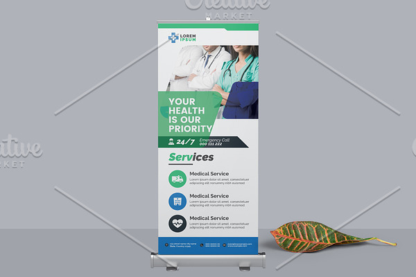Health Care Roll up Banner