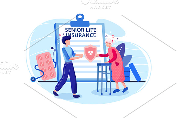 M51_Insurance Services Illustrations in Illustrations - product preview 6