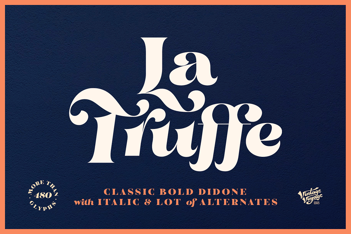 La Truffe • Stylish Didone in Display Fonts - product preview 8