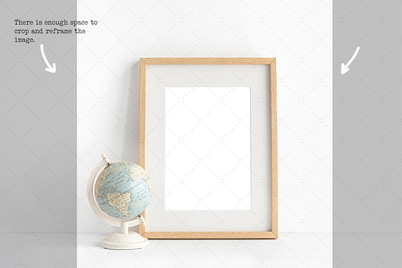 A4 Wooden Frame mockup in Print Mockups - product preview 5