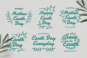 Earth Day Leaf Badges