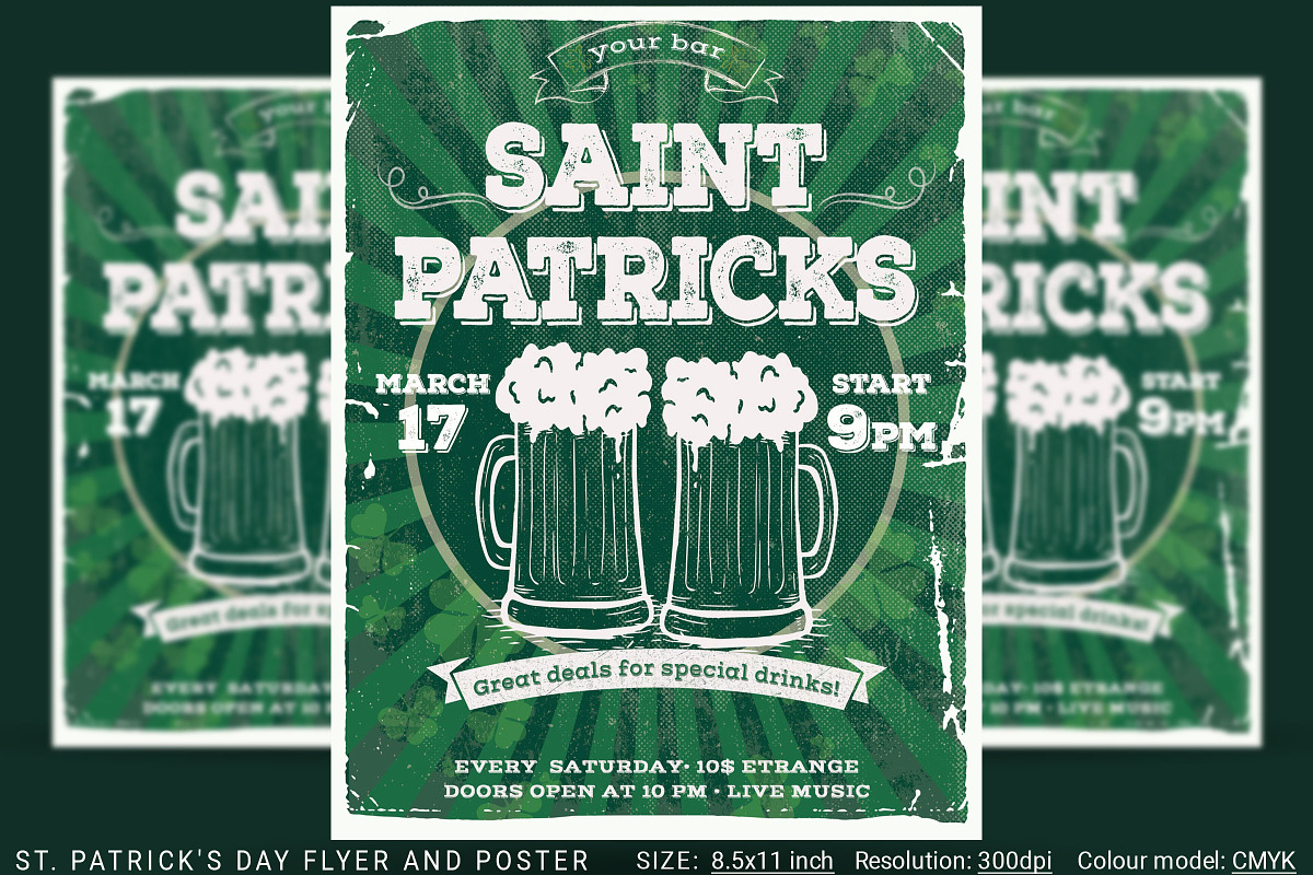 St. Patrick's Day Poster in Flyer Templates - product preview 8