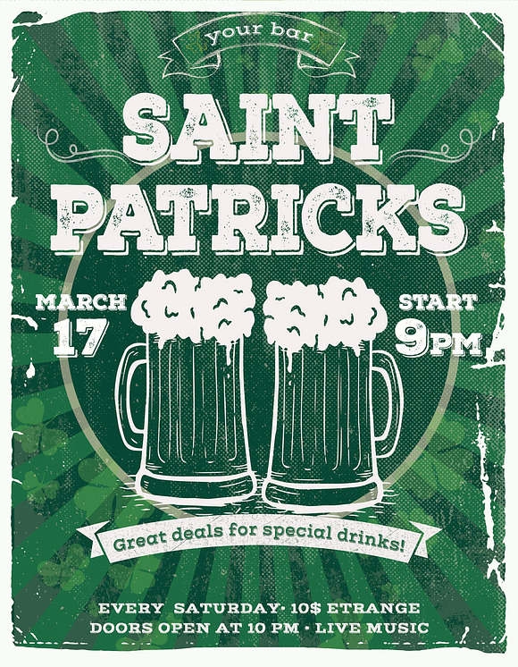 St. Patrick's Day Poster in Flyer Templates - product preview 2