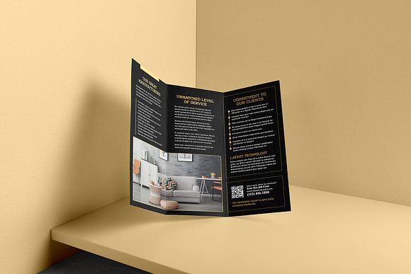 Old Zey Hospitality Trifold Ai in Brochure Templates - product preview 6