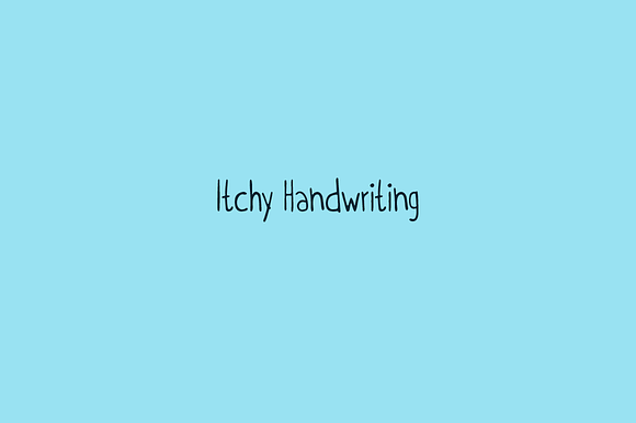 Itchy Handwriting in Script Fonts - product preview 1