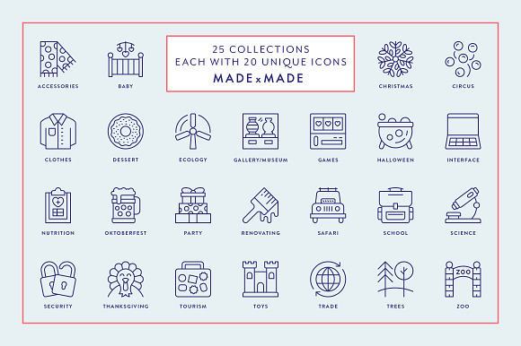 Line Icons – Mega Bundle Vol 5 in Birthday Icons - product preview 1