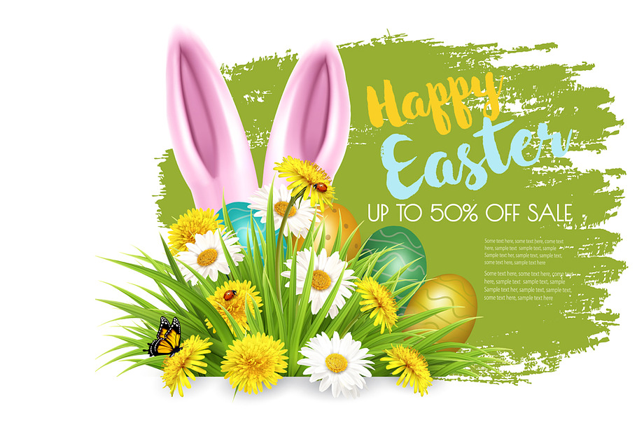 Easter Sale Background. Vector in Illustrations - product preview 8