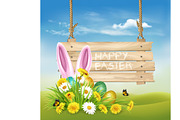 Easter Holiday Background Vector