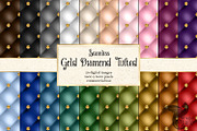 Gold Diamond Tufted Digital Paper