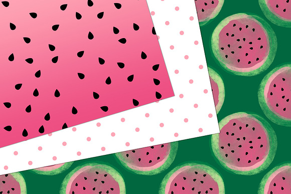 Watermelon Party Digital Paper in Patterns - product preview 3