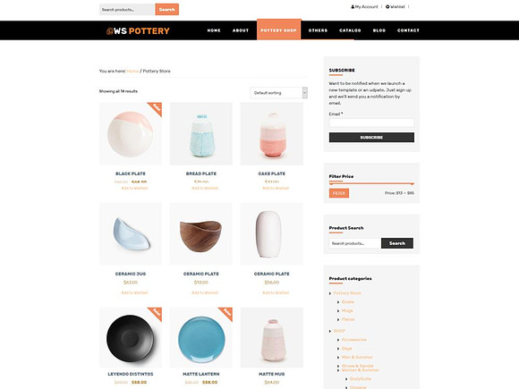 WS Pottery Responsive Wordpess Theme in WordPress Commerce Themes - product preview 2