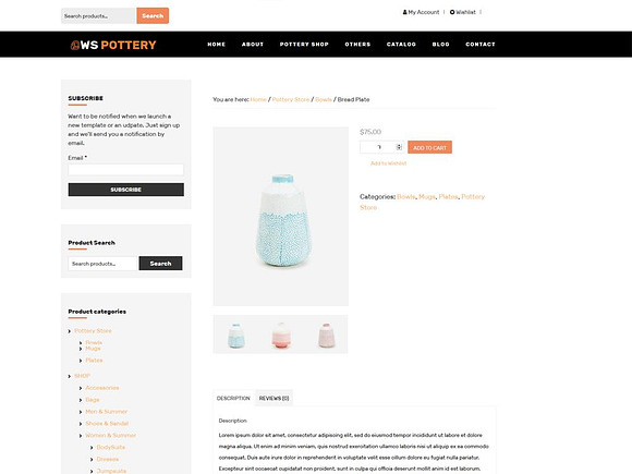 WS Pottery Responsive Wordpess Theme in WordPress Commerce Themes - product preview 3