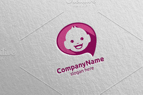 Cute Baby Smile Logo Design 4 in Logo Templates - product preview 1