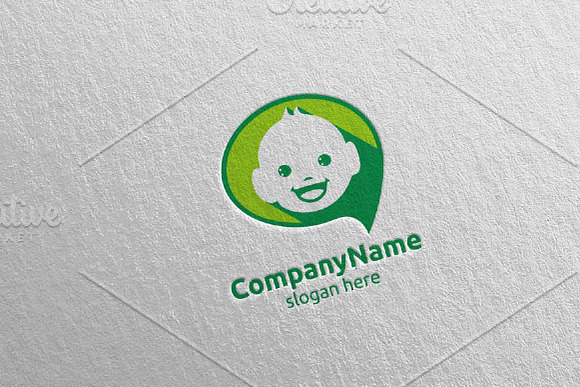 Cute Baby Smile Logo Design 4 in Logo Templates - product preview 2