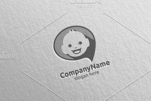 Cute Baby Smile Logo Design 4 in Logo Templates - product preview 4